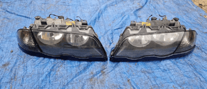 BMW E46 lampy przednie komplet europa oryginały bdb. stan 1