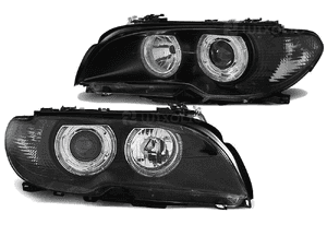 Lampy Reflektory BMW E46 Od 2003 Do 2006 COUPE CABRIO DEPO Nowoczesne RINGI 1