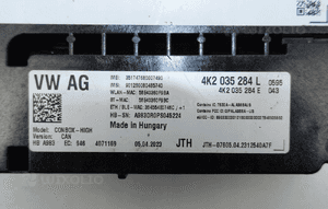 VW AUDI SKODA SEAT MODUŁ STEROWNIK WEZWANIA POMOCY SOS CON-BOX 4K2035284L 4