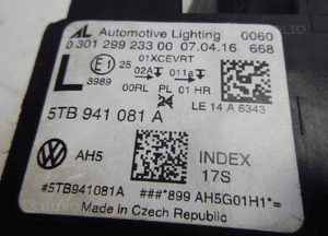 Volkswagen touran 3 iii lampa reflektor lewy przód przednia 8 pin full led oryginał 15
