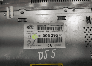 Fabryczne radio cd nawigacja citroen DS5 9800629580 2011-2015 6
