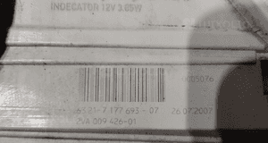 Lampa lewa tył tylna w błotnik bmw E61 lift 7177693 3