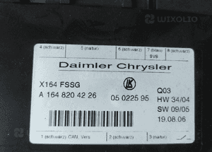 MERCEDES ml 164 r 251 e 211 cls 219 slk 171 moduł  sterownik foteli fotela grzania kanapy 4