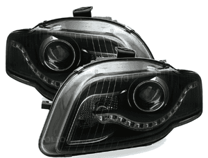 Lampy Reflektory AUDI A4 B7 04-08R LED DO DZIENNEJ 3