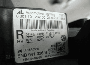 Vw tiguan 5NB full led lampa przednia prawa przód bdb 14