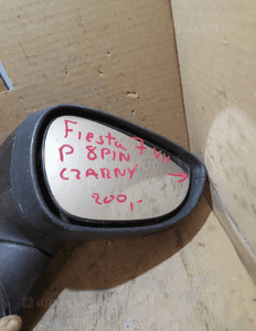 Lusterko prawe 8 pin ford fiesta vii czarny 2