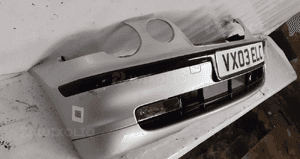 Zderzak przód przedni do bmw E46 compact halogeny titansilber srebrny 4