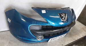 Zderzak przód przedni peugeot 207 urban move kmu niebieski błękitny halogeny 4