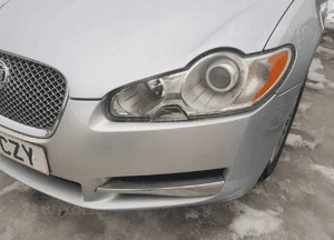 Jaguar xf przód maska zderzak błotniki pas przedni chłodnice 6