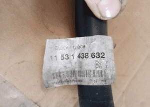 Przewód wąż chłodnicy wody BMW E39 11531438632 1438632 3