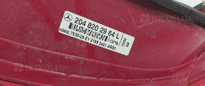 Tyl tylna lampa lewa mercedes c W204 sedan 6