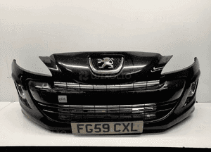 Zderzak przód przedni peugeot 308 ktvd czarny halogeny 1