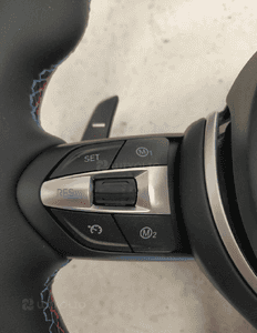 Bmw F10 F11 F20 F30 kierownica multifunkcyjna airbag skóra łopatki niebiesko czerowna nić  nowa 4