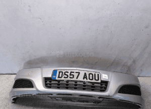 @ ZDERZAK PRZÓD PRZEDNI DO OPEL ASTRA H 3 III LIFT FL HALOGENY Z157 SREBRNY 1