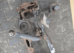Oś belka zawieszenie tył tylne wózek tył tylny skoda superb ii 2 5N0505235Q 2