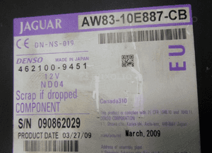 Jaguar xf X250 x 250 sc czytnik nawigacji gps 6