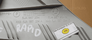 Osłona poszycie słupka prawy przód Skoda Rapid 5JA867234 6