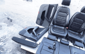 FOTELE SIEDZENIA SKÓRA VW PASSAT B7 SEDAN 3