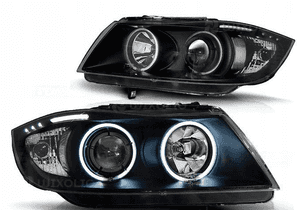 Lampy reflektory bmw E90/E91 od 03.2005 do 08.2008 ringi ccfl black 2