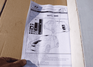 Pasy na karoserię dekor hyundai I30 E8665-2L000BL oryginał 3