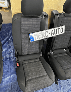 Mercedes 447 Vito EQV metris fotel comfort  kanapa ławka  trójka 2+1  koziołek  kanapa v klasA 9