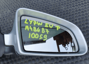 Lusterko Zewnetrzne Prawe Europa LY7W 5 pin Srebrne AUDI A4 B6 B7 2