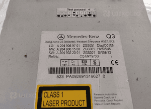 Radio radioodtwarzacz cd mercedes W204 A2049069701 4