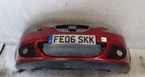 Zderzak przód przedni do seat altea halogeny bordo bordowa LS3X 1