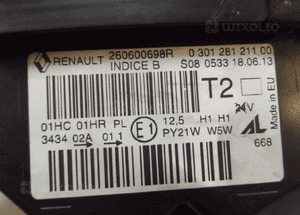 Lampa przednia prawa lewa renault captur soczewka 2013- 5