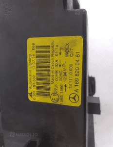 prawa lampa przednia przód MERCEDES W169 4