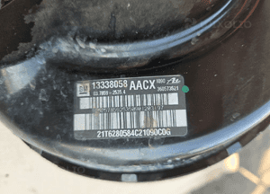 Opel Astra J 4 IV serwo hamulcowe 1333858 3
