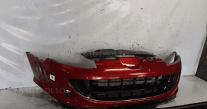 Zderzak przód przedni peugeot 407 coupe spryskiwacze lamp xenon ekqd bordo bordowy halogeny 3