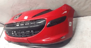Zderzak przód przedni peugeot 207 kkn czerwony 3