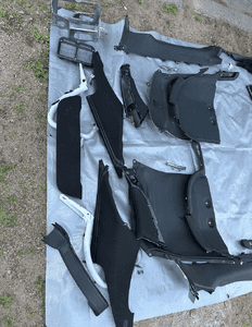 MERCEDES s 222 osłona plastik listwa progu plecy słupek 3