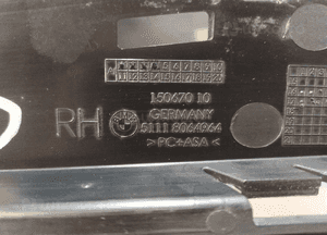 BMW 5 G30 / G31 M-Pakiet Kratka prawa - 14322 3
