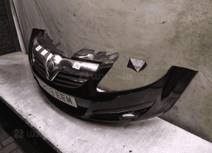 Zderzak przód przedni do opel corsa d halogeny Z20R czarny 4