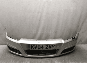 Zderzak przód przedni opel astra h 3 iii Z157 srebrny halogeny 1