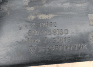 Spoiler dokładka  zderzaka hokej przód przedni VW Polo III 6N2 6N0805903D 7