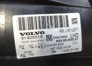 Volvo XC70 V70 S80 bi-xenon skrętny lift lampa lewy przód 31420013 llu 8