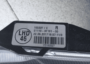 Toyota verso lift 2012 lampa prawa 81110-OF161-00 oryginał europa 5