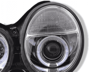 Nowe LAMPY Reflektory Do MERCEDES E KLASA W210 Od 1999 Do 2002 RINGI LED 6