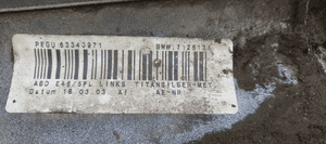 Listwa progowa osłona progu lewa BMW E46 Compact 354/7 7125131 6