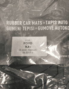 Ford ka+ 2017- nowe dywaniki gumowe 3