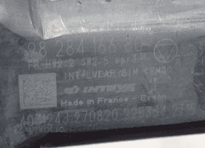 Mechanizm podnośnik szyb prawy przód peugeot 2008 ii 9828416680 2