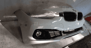 Zderzak przod przedni bmw 3 F30 F-30 lift fl alpinweiss biały halogeny 4