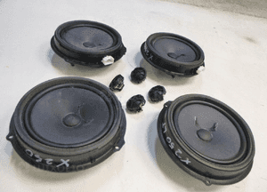 JAGUAR XF X250 GŁOŚNIKI ZESTAW KOMPLET PRZÓD TYŁ ORYGINAŁ 4