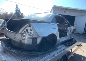 MERCEDES SLK 170 tapicerka bagażnika dywan  boczek rama mechanizm dachu 9