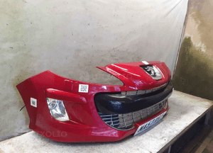 Zderzak przód przedni peugeot 308 lkrd bordo bordowy spryskiwacze lamp xenon halogeny 2