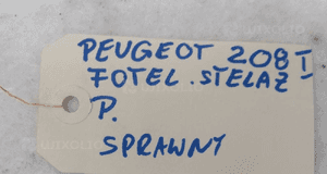 PEUGEOT 208 fotel stelaż prawy sprawny 4