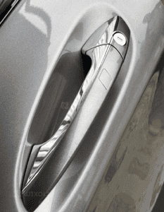 Mercedes CLA W117 zamek w drzwi lewe listwa klamka key less go podnośnik instalacja głośnik 5